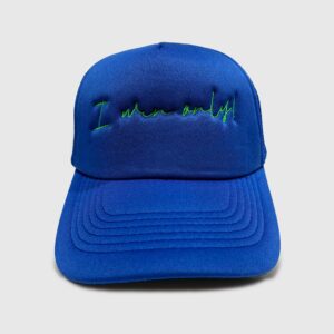 Blue "I win only" Trucker Cap